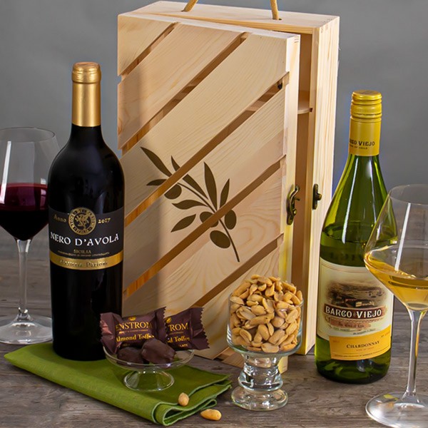 RED & WHITE PREMIER WINE DUO GIFT CRATE 